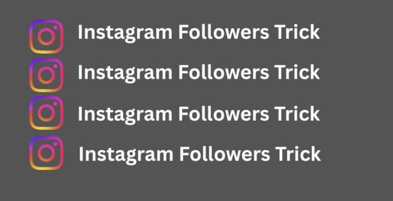 Instagram Followers Trick